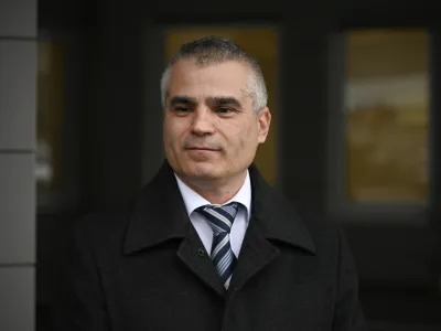 novi generalni direktor Policije Senad Ju&scaron;ić, - 24.02.2023 &ndash; Ministrstvo za notranje zadeve - izjava za medije novega generalnega direktorja Policije Senada Ju&scaron;ića po opravljeni primopredaji poslov z dosedanjim v. d. generalnim direktorjem policije Bo&scaron;tjanom Lindavom //FOTO: Nik Erik Neubauer