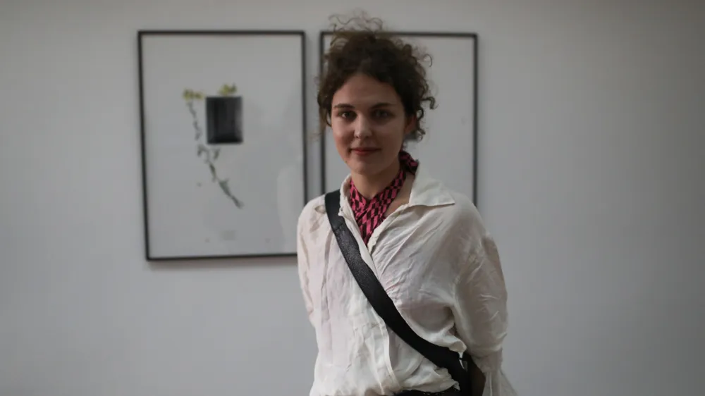 intermedijska umetnica Ana Likar, zmagovalka - 30.05.2023 - Podelitev nagrade skupine OHO 2023 v Galeriji P74 - nacionalna nagrada za mlade vizualne umetnike, //FOTO: Bojan Velikonja