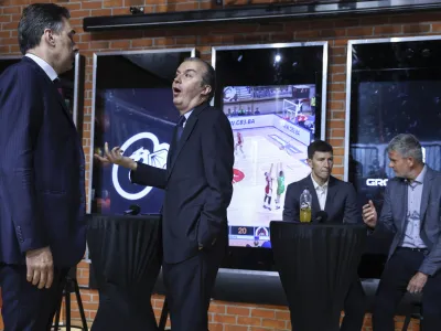 novi trener Cedevite Olimpije Simone Pianigiani- 14.06.2023 - Predstavitev novega trenerja Cedevite Olimpije in novega športnega direktorja //FOTO: Jaka Gasar