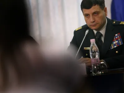 načelnik Generalštaba SV generalmajor mag. Alojz Šteiner - MORS - Ministrstvo za obrambo - predstavitev nove vodstvene ekipe Slovenske vojske (SV) ter prihodnje temeljne razvojne procese na Ministrstvu za obrambo in v Slovenski vojski./FOTO: Matej PovšeOPOMBA: ZA OBJAVO V ČASOPISU DNEVNIK