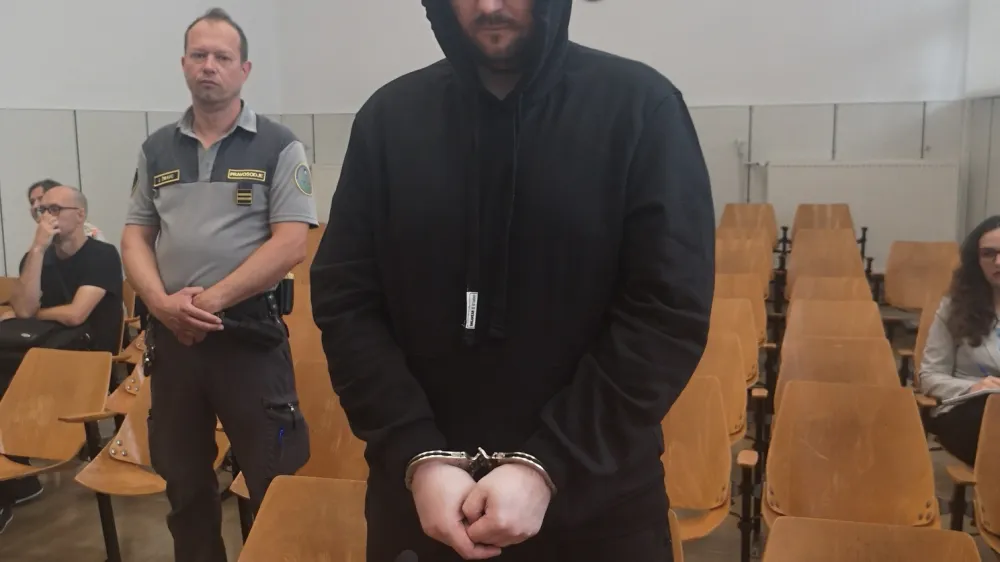 FOTO: Sebastien Abramov bo prihodnji petek sli&scaron;al, kolik&scaron;no kazen zanj predlaga tožilec Gorazd Kacijančič. Foto Mojca Marot