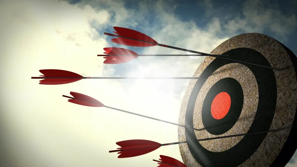 Arrows are not targeted, Failure to attack the target. unsuccessful.