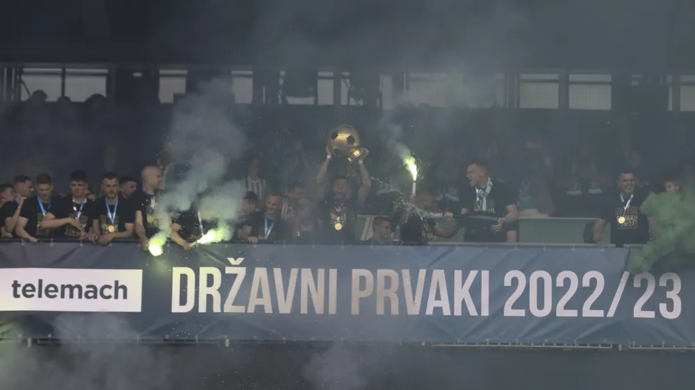 - 20.05.2023 – nogomet - Olimpija: Celje, Prva liga Telemacha, 36., zadnji krog: - nogometaši Olimpije - državni prvaki 2022/23 //FOTO: Luka Cjuha