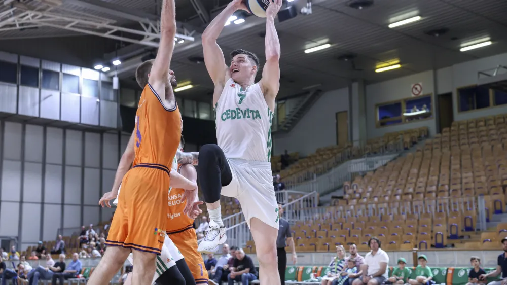 - 10.06.2023 &ndash; ko&scaron;arka - Cedevita Olimpija: Helios Suns - liga Nova KBM, finale, 4. tekma: //FOTO: Jaka Gasar