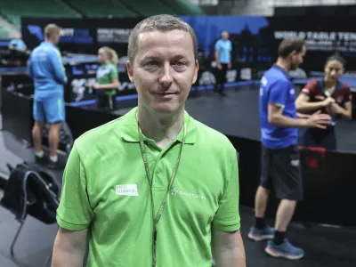 Tomaž Kralj- 03.07.2023 – namizni tenis - mednarodni turnir WTT Star Contender v Ljubljani - //FOTO: Jaka Gasar