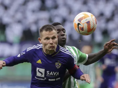 Martin Milec - Olimpija, državni prvak<br><br>- 16.04.2023 – nogomet – Olimpija: Maribor, Prva liga Telemacha, 31. krog:<br> <br>//FOTO: Jaka Gasar