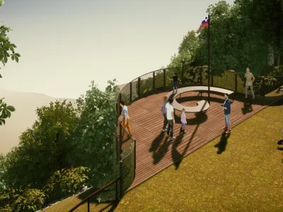 Na priljubljeni pohodniški točki Sveti Vid nad Čatežem ob Savi bo občina Brežice še letos postavila razgledno ploščad. Foto: Občina Brežice