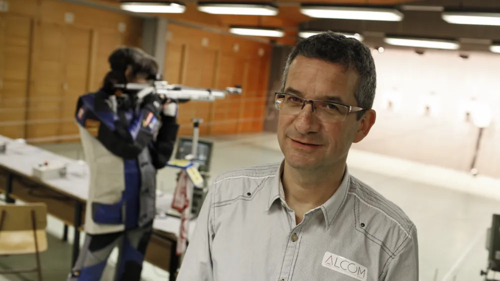 ﻿- Rajmond Debevec, športni strelec in dobitnik več olimpijskih medalj.  //FOTO: Luka Cjuha