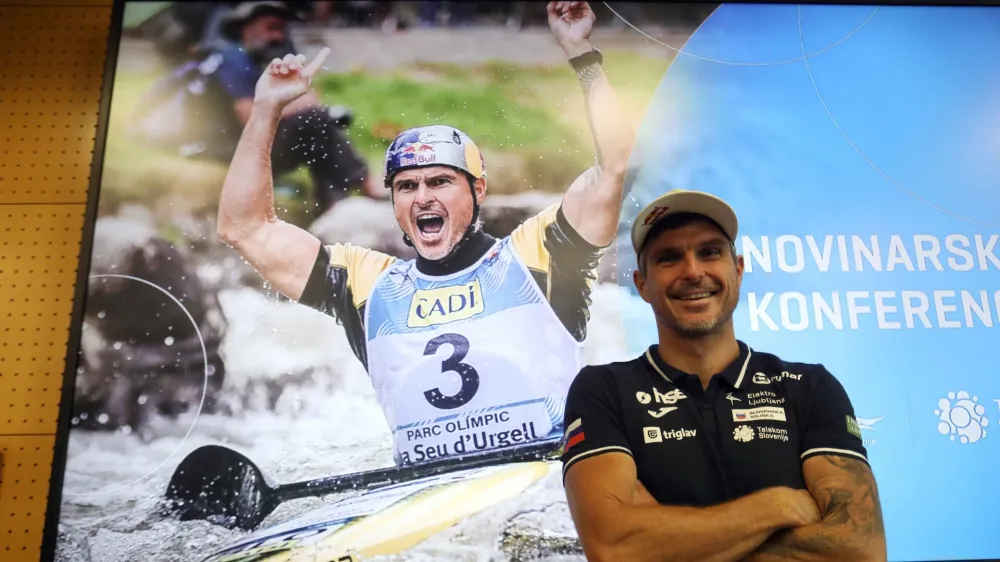 Peter Kauzer<br><br>05.09.2023 - novinarska konferenca kajaka&scaron;ke zveze Slovenije <br><br>Foto: Tomaž Skale<br>