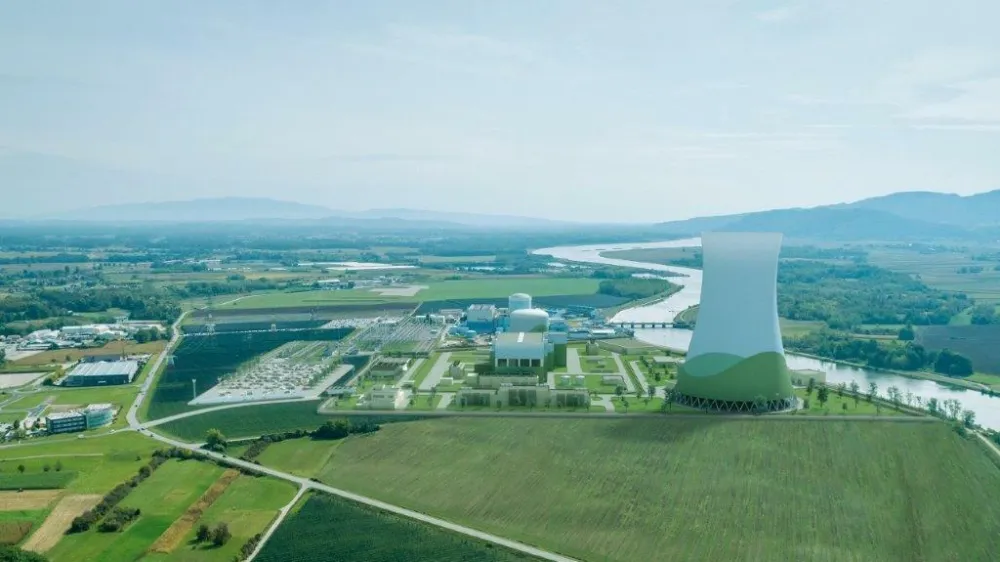 Projekcija načrtovanega JEK 2 v Kr&scaron;kem.&nbsp;