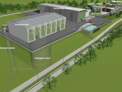 Pogled na trajno odlagališče NSRAO v Vrbini pri KrškemSituacijska risbaVir: ARAO