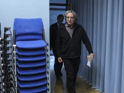 minister za vzgojo in izobraževanje dr. Darjo Felda, glavni tajnik sindikata SVIZ Branimir &Scaron;trukelj - 06.03.2023 - Ministrstvo za vzgojo in izobraževanje - prvo uradno srečanje ministrstva za vzgojo in izobraževanje dr. Darja Felda in Sindikata vzgoje, izobraževanja, znanosti in kulture Slovenije (Sviz) po preoblikovanju resorjev //FOTO: Jaka Gasar