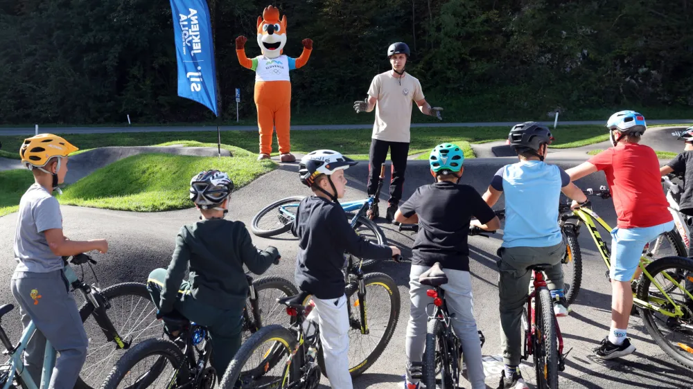 Pumptrack Bled že privablja ljubitelje kolesarjenja. 
