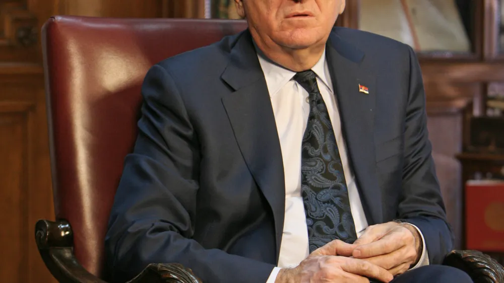 Tomislav Nikolić, srbski politik - predsednik Republike Srbije od 31. maja 2012//FOTO: Tomaž SkaleOPOMBA: ZA OBJAVO V PRILOGI &ndash; DNEVNIKOV OBJEKTIV - INTERVJU 2015