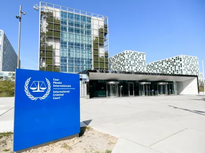 FILE PHOTO: An exterior view of the International Criminal Court in the Hague, Netherlands, March 31, 2021. REUTERS/Piroschka van de Wouw/File Photo