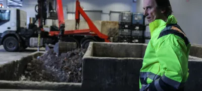 ﻿direktor Kemisa Boštjan Šimenc- 01.02.2019 – Podjetje KEMIS Vrhnika, zbiranje in odvoz nevarnih odpadkov - novinarska konferenca ob zaključku sanacije objekta po požaru maja 2017 in pričetku delovanja //FOTO: Jaka Gasar