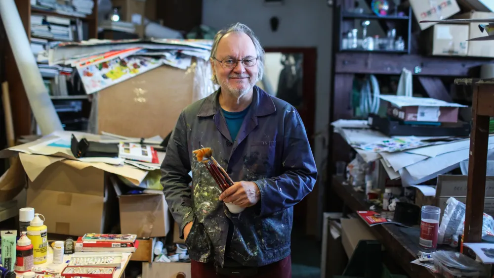 Milan Erič, stripar, ilustrator in profesor na Akademiji za likovno umetnost. 