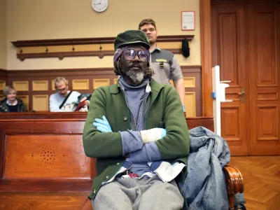 Coco Faragala Filip- 14.04.2023 - sojenje Eritrejcu Cocu Filipu Faragali zaradi poskusa uboja - //FOTO: Tomaž Skale