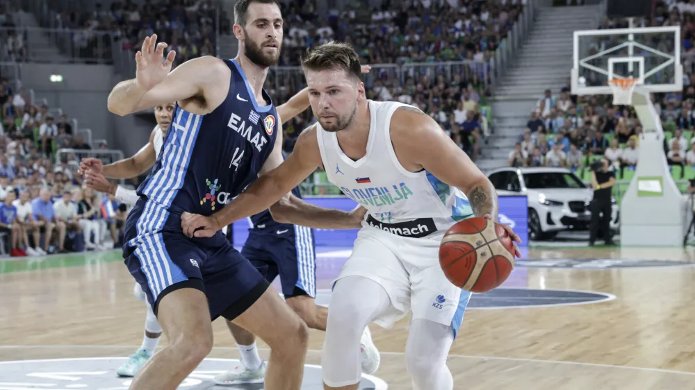 Luka Dončič- 02.08.2023 &ndash; ko&scaron;arka - Slovenija: Grčija //FOTO: Jaka Gasar