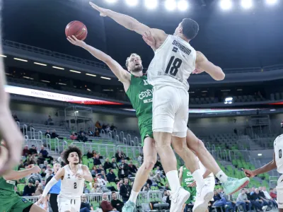 Jaka Blažič- 29.11.2023 – košarka - Cedevita Olimpija: Pariz, evropski pokal, 9. krog: //FOTO: Jaka Gasar