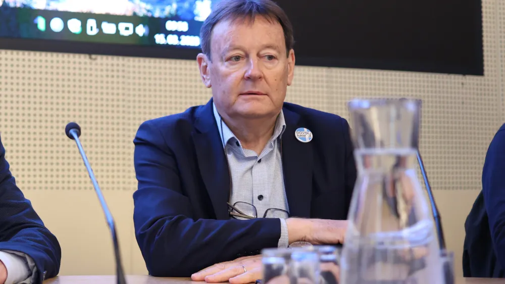 Damjan Polh, novi predsednik sindikata FIDES, sindikat zdravnikov in Zobozdravnikov Slovenije<br><br>- 15.03.2023 – pogajanja o plačah v zdravstvu - nadaljevanje pogajanj o zdravstvenem plačnem stebru med vlado in reprezentativnimi sindikati s tega področja - <br><br>//FOTO: Luka Cjuha