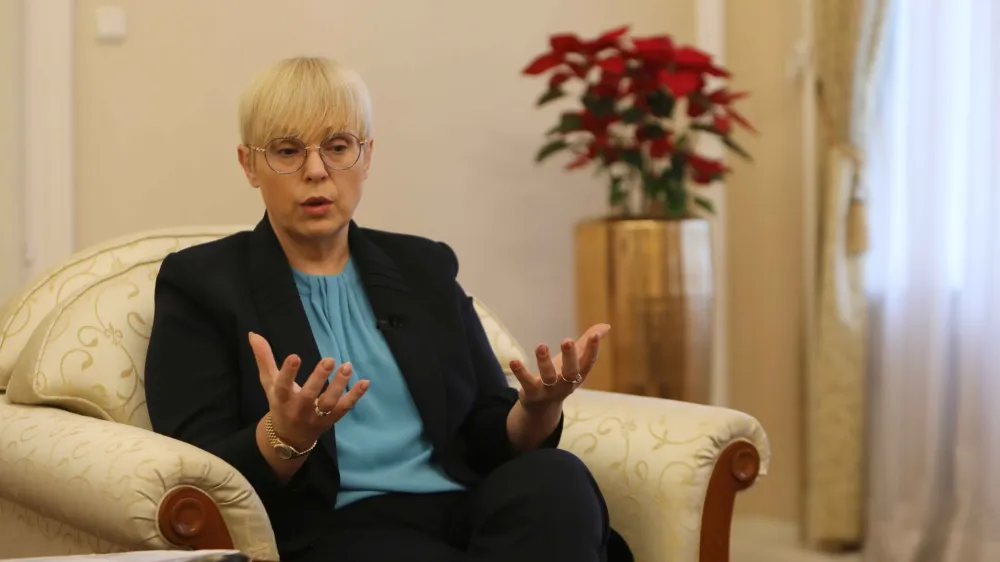 - 22.12.2023 - Nataša Pirc Musar, novinarka in političarka, predsednica Republike Slovenije od 23. decembra 2022//FOTO: Tomaž SkaleOPOMBA: DNEVNIKOV OBJEKTIV - INTERVJU 2023