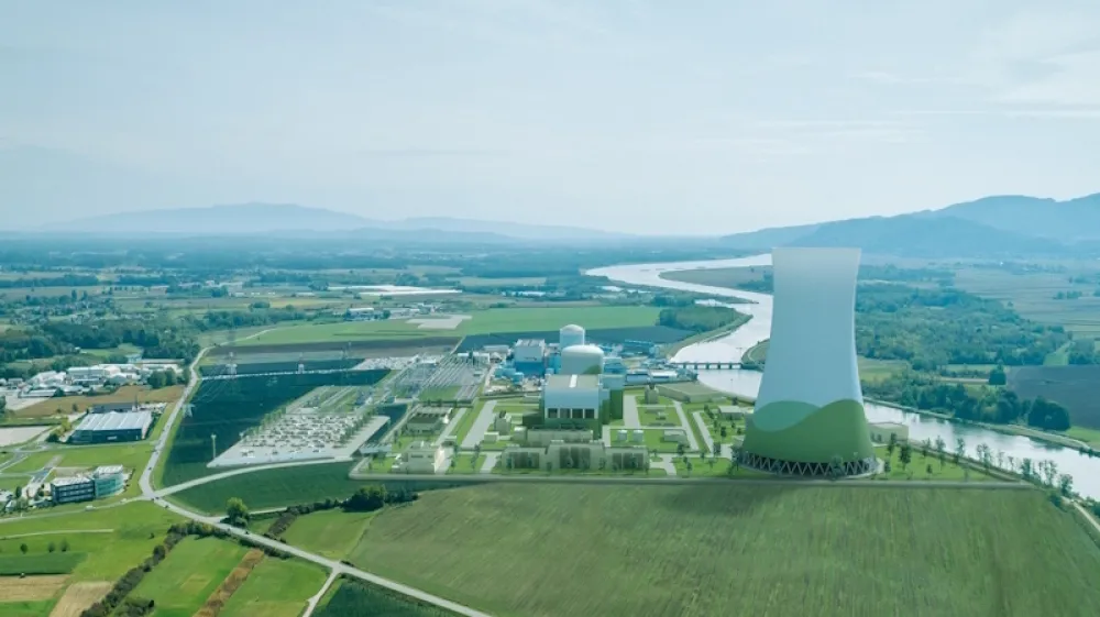 Vizualna projekcija JEK 2 v Krškem. 