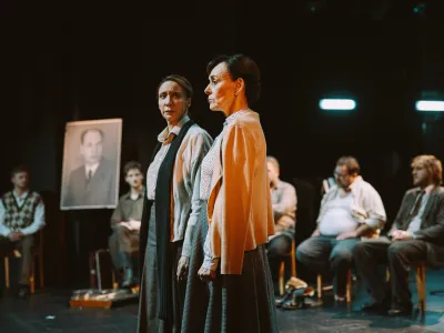 Predstava Pohorski bataljon v Mestnem gledališču ljubljanskem.