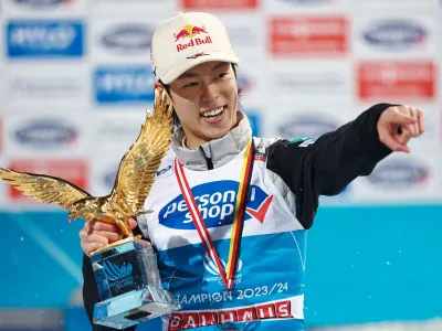 Japonec Rjoju Kobaja&scaron;i je tretjič v karieri osvojil zlatega orla.&nbsp;