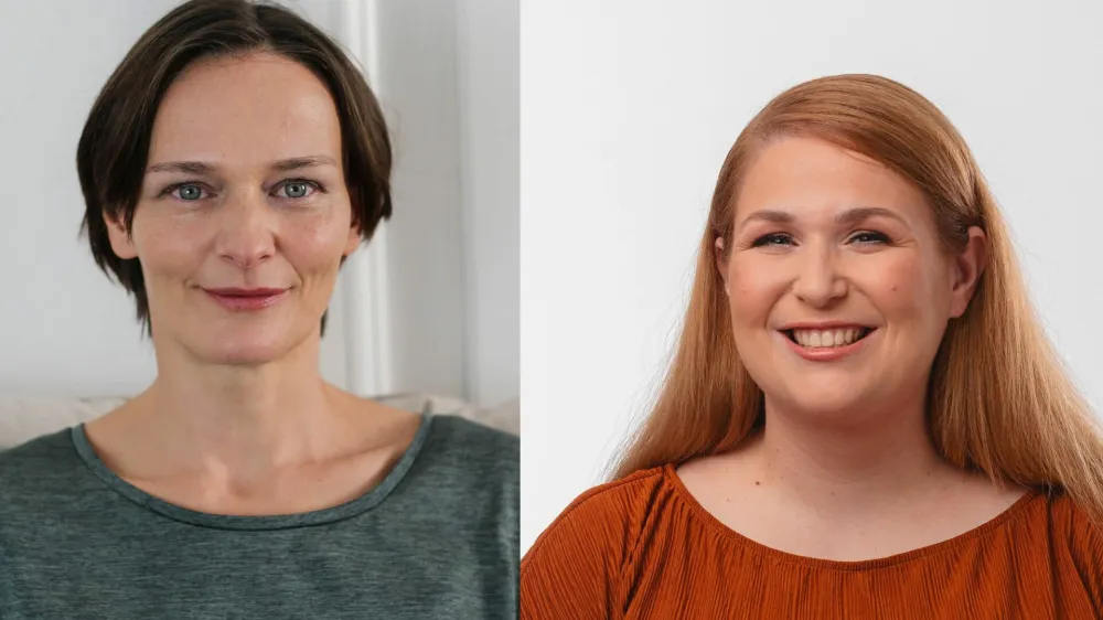 Katarina Cerar Bajde (levo) in Anja Ćorić (desno).