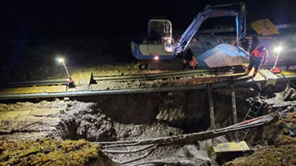 Jesenice, vodovod, okvara