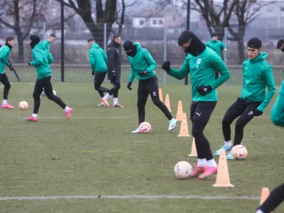  - 09.01.2024 – Nogometni klub NK Olimpija – novinarska konferenca pred začetkom zimskih priprav in trening.  //FOTO: Bojan Velikonja