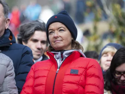 Tanja Fajon- 14.01.2024 - Dražgo&scaron;e 2024 - osrednja slovesnost Po stezah partizanske Jelovice v spomin na 82. obletnico Dražgo&scaron;ke bitke, //FOTO: Nik Erik Neubauer