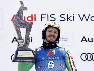 Linus Strasser je z zmago na slalomu v Kitzbühlu dosegel svoj največji uspeh.