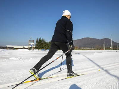 ﻿- 10.01.2020 – Mladinski golf center Stanežiče - umetno zasnežena proga za tek na smučeh - tekaška proga - //FOTO: Matjaž Rušt
