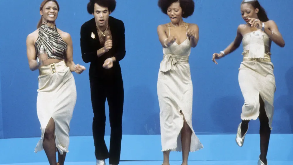 E1AWYB BONEY M Euro pop vocal group about 1980