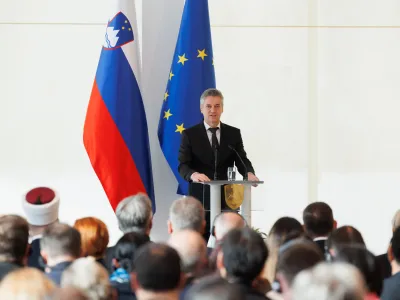 Brdo pri Kranju, Kongresni center Brdo.<br>Premier Robert Golob in predsednica republike Natasa Pirc Musar sta ob zacetku novega leta sprejel diplomatski zbor.