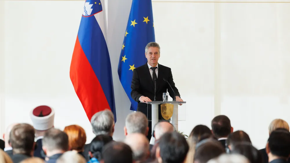 Brdo pri Kranju, Kongresni center Brdo.<br>Premier Robert Golob in predsednica republike Natasa Pirc Musar sta ob zacetku novega leta sprejel diplomatski zbor.