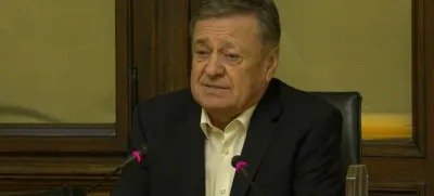 Zoran Janković na današnji novinarski konferenci.