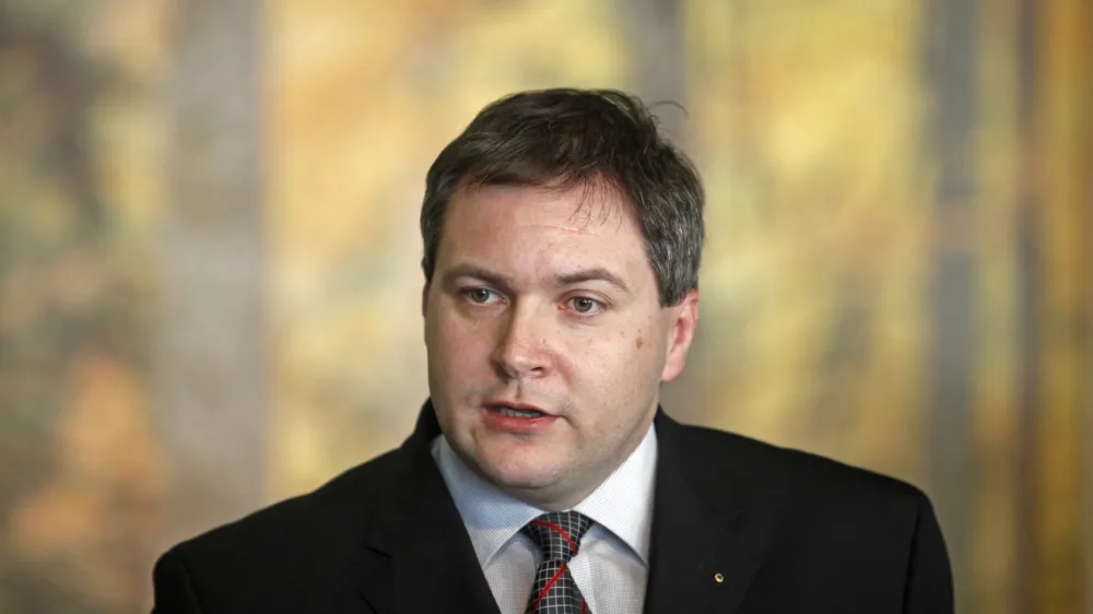 minister za kmetijstvo, gozdarstvo in prehrano Dejan Židan - Ministrstvo za kmetijstvo - srečanje z avstrijskim ministrom za kmetijstvo //FOTO: Luka Cjuha