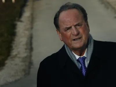 direktor SCT Ivan Zidar - sojenje zoper osmerico v gradbeni aferi Čista lopata, ki so obtoženi kaznivih dejanj sprejemanja in dajanja daril ter dajanj pomoči k omenjenimi kaznivima dejanjema pri postopku javnega naročila za gradnjo kontrolnega stolpa na Letališču Jožeta Pučnika Ljubljana// Foto: Matej Povše