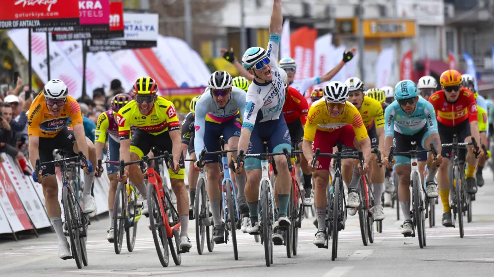 Tour of Antalya 2024 - 5th Edition - 2nd Stage Demre - Antalya 140,5 km - 9/02/2024 - Matevz Govekar (SLO - Bahrain - Victorious) - photo Tommaso Pelagalli/SprintCyclingAgency?2023