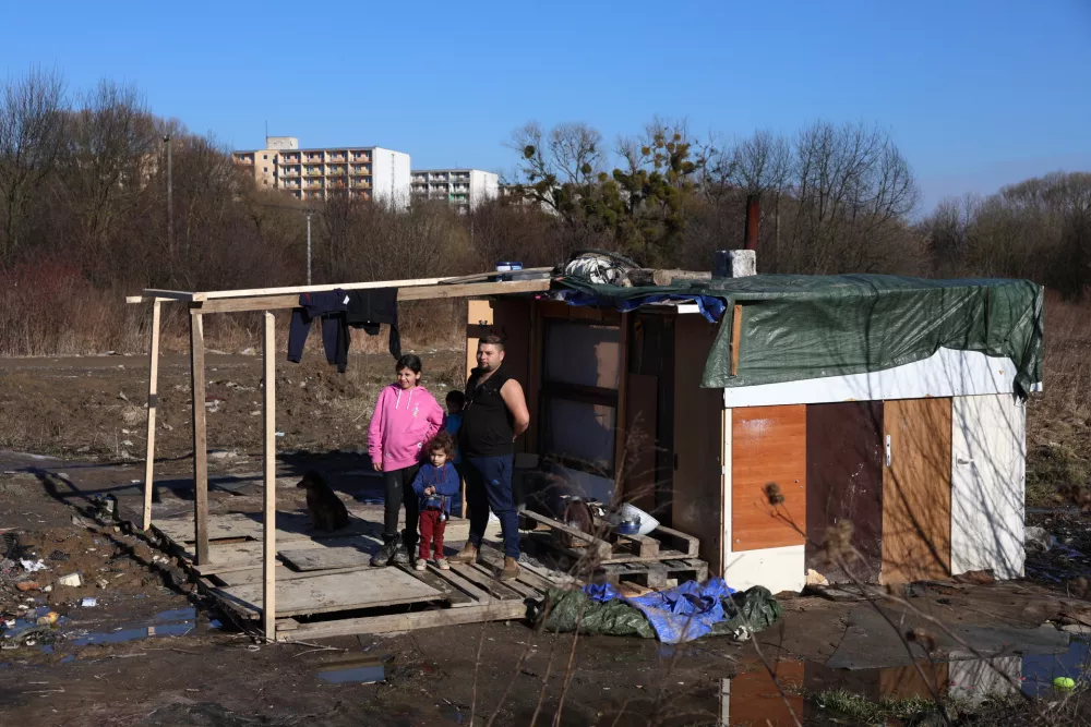 - februar 2024 - Lunik IX, romsko naselje, kjer živijo najsiromašnejši ljudje. Košice, Slovaška- romi, cigani, revščina, siromaštvo, geto //FOTO: Jaka GasarOPOMBA: ZA OBJEKTIV - REPORTAŽA