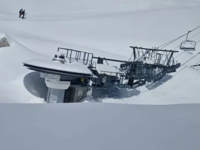 Kanin, zima 2023 /2024, zaprto smučišče. Foto: Jure Črnič<br>