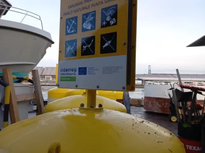 Debeli rtič, označevanje krajinskega parka