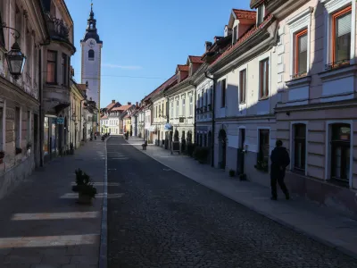 - 21.02.2023 - staro mestno jedro Kamnik. //FOTO: Bojan Velikonja