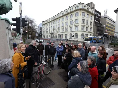 25.03.2024 - vodstvo po arhitektekturni dediščini, Dnevnik, tiskarna, Ljudska pravica in KanarčekErvin Hladnik MilharčičFoto: Tomaž Skale