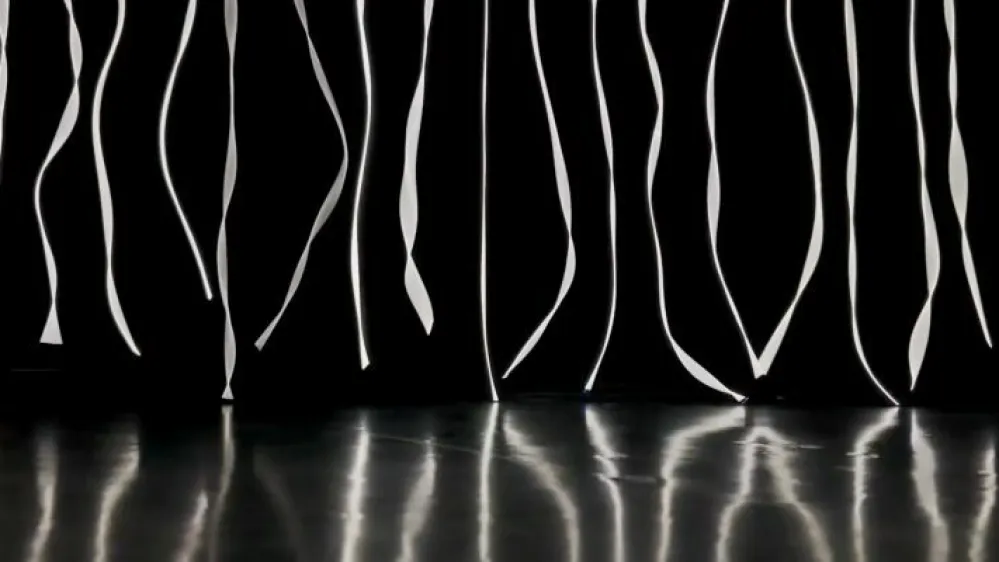 avdiovizualno instalacijo špansko-katalonskega umetnika Marca Vilanove z naslovom Cascade.