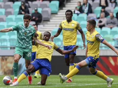 Nemanja Motika, Mark Pabai- 30. 03. 2024 - 1.SNL - nogomet - 28. krog DP - Olimpija: Koper //FOTO: Jaka Gasar