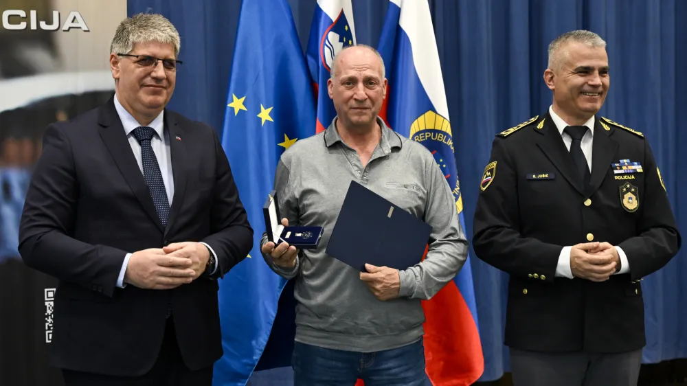 Dimitar Stanimirov Kirilov- 3.04.2024 – Podelitev medalj policije za hrabrost in požrtvovalnost. Policijska akademija, Tacen. //FOTO: Nik Erik Neubauer